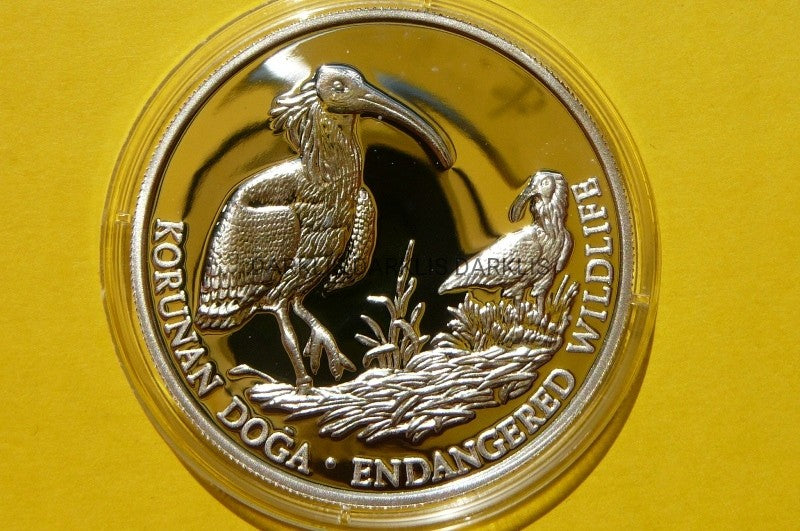 50000 LIR TURCJA 1994 - IBIS GRZYWIASTY -Ag 925 Oz