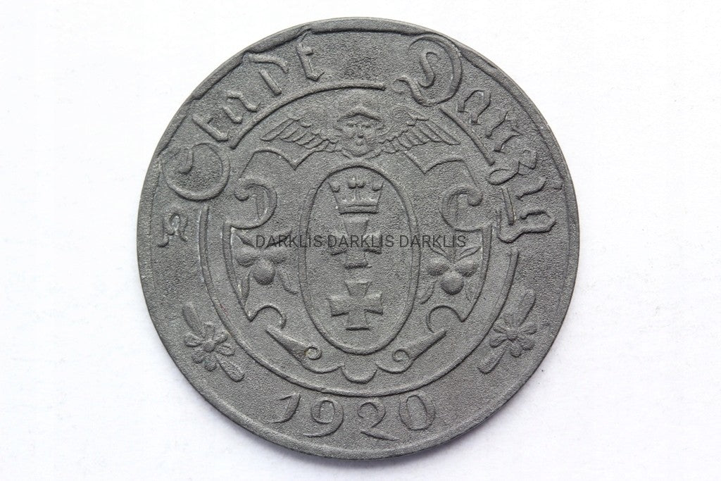 10 FENIGÓW WOLNE MIASTO GDAŃSK 1920 SUPER STAN [2]