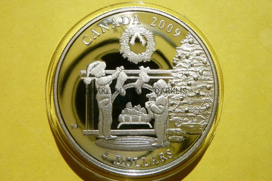 4$ KANADA 2009 -BOŻE NARODZENIE ŚWIĄTA -SREBRO 999