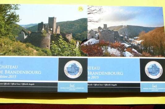 5 EURO LUKSEMBURG 2015 ZAMEK BRANDENBOURG Ag NIOB