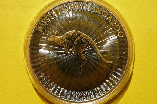 1$ AUSTRALIA 2016 KANGUR SREBRO/ZŁOTO 99 Oz RUTHEN