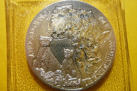 50 FR RWANDA 2013 GEPARD SREBRO 999 UNCJA darklis