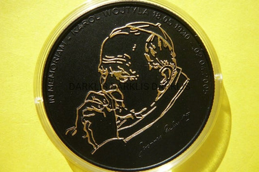 10$ LIBERIA 2005-PAPIEŻ JAN PAWEŁ II-Ag 925 RUTHEN